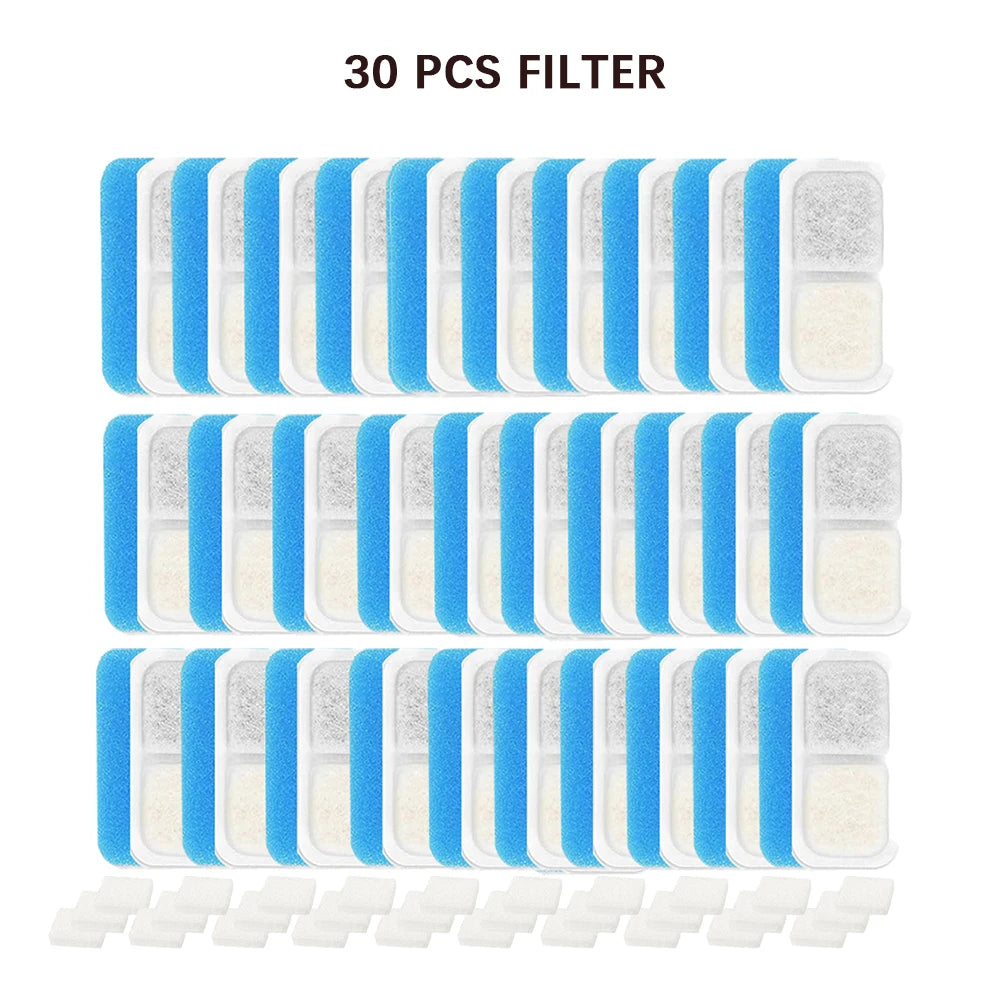 6/12Pcs Pet Water Dispenser Filter Cat Water Fountain Filter Drinking Fountain Filter Cycle Filtering Easy to Clean