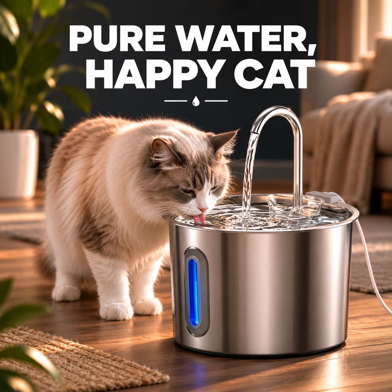 Premium Cat Water Fountain