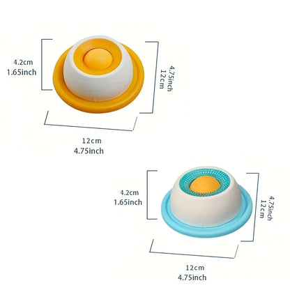 Pet Lick Mat Yogurt Licking Plate Slow Feeder for Dogs & Cats - Interactive Snack Bowl, Promotes Dental Health, Pet Licking Mat