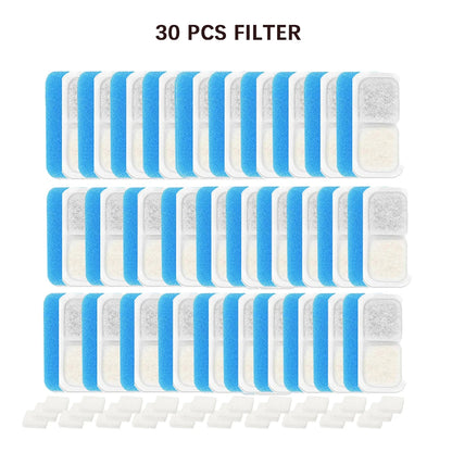 6/12Pcs Pet Water Dispenser Filter Cat Water Fountain Filter Drinking Fountain Filter Cycle Filtering Easy to Clean
